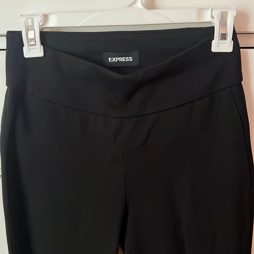 EXPRESS BLACK high waisted skin legging dress pants